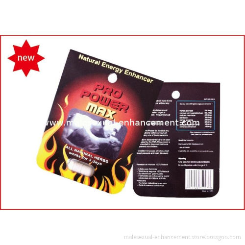100% Natural Pro Powermax Pills Sexual Herbs Male Enhancement, 24 Pills / Pack